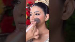 NEW WHIT SAREE BRIDAL MAKEUP #makeup #brightskin #makeuptutorial ##bridelmakup #shorts