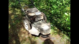 Walk Behind String Trimmer to Brush Hog Conversion