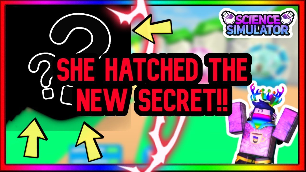 SHOWCASING THE NEW SECRET! Science simulator ROBLOX