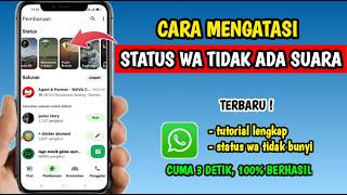 How to Fix No Sound on WhatsApp Status | WhatsApp Status No Sound