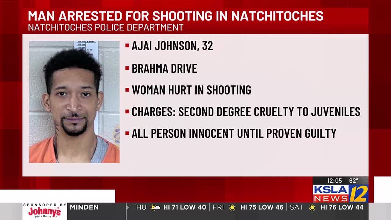 Man arrested for shooting, cruelty to juveniles in Natchitoches - YouTube
