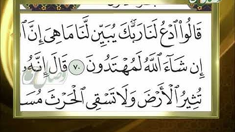 آموزش روخوانی قرآن کریم - 20 (روخوانی آیات 70 الی  76  سوره مبارکه بقره) 08-05-2015