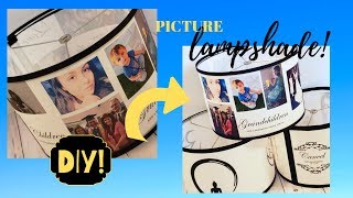 Family Photo Lampshade Tutorial ❣️ STEP BY STEP DIY Picture Lamp Shade