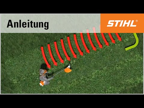 Mähtechnik-Tipp: Mähen am Hang mit einer STIHL Motorsense