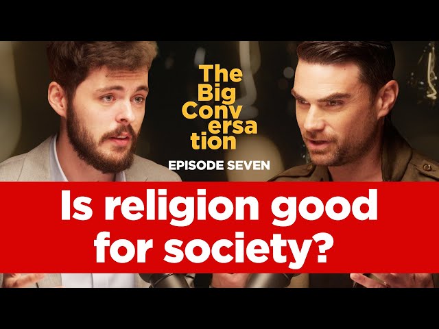 Ben Shapiro vs Alex O'Connor • Is religion good for society? class=