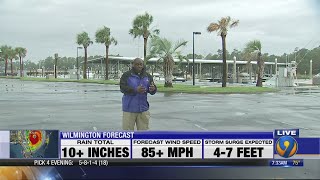 Hurricane Dorian bringing rain, lightning to Wilmington area