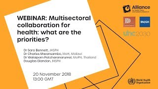 WEBINAR - Multisectoral collaboration for health: what are the priorities?