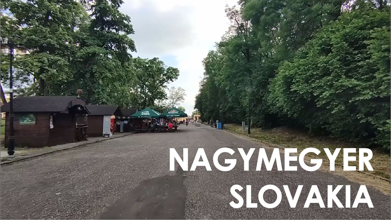 Thermal Corvinus and Veľký Meder - walks in Nagymegyer, Slovakia in HD