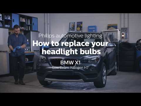 How to replace headlight bulbs on your BMW X1