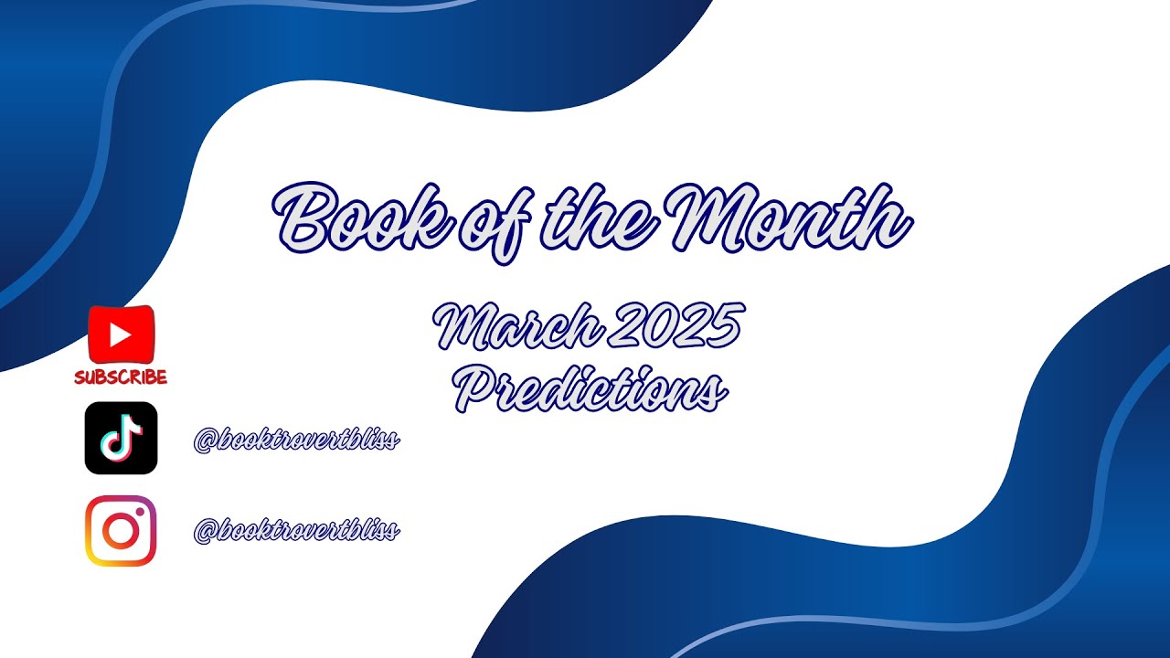 Book of the Month March 2025 Predictions