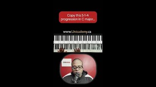 Copy this 5-1-4 progression in C major #shorts