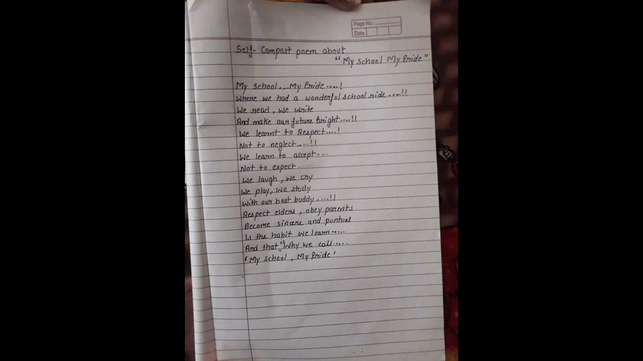 self composed poetry on the topi