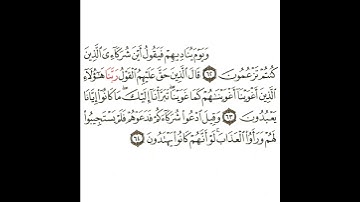 سورة القصص 23 القسم الثالث والعشرون تكرار كيفي من .. ويوم يناديهم فيقول أين شركائي .. إلى .. يهتدون