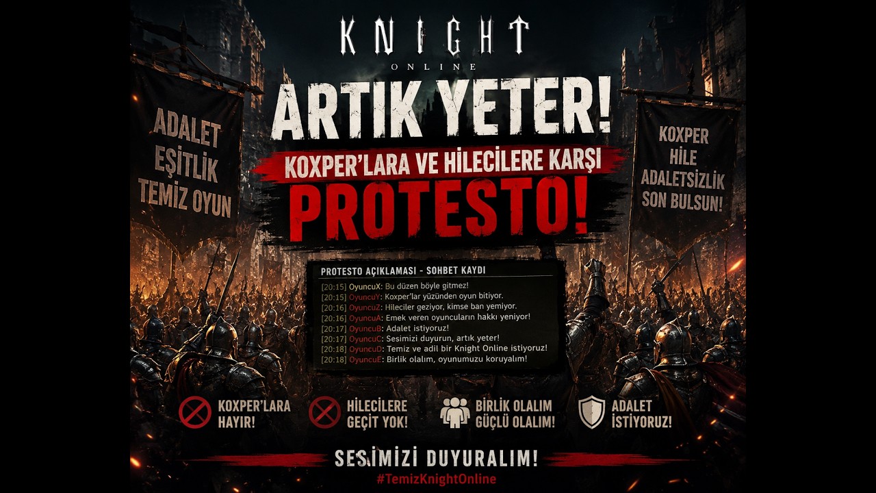 KNİGHT ONLİNE | PROTESTOLAR VE İSYAN HAKKINDA AÇIKLAMA ! | SOHBET #knightonline #knight