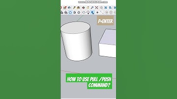 How to use pull/push command on sketchUp? #architecture #quantitysurveying #sketchup #software