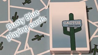 Daily deck review day 174 - Dusty Blue playing cards By Cactus Cards