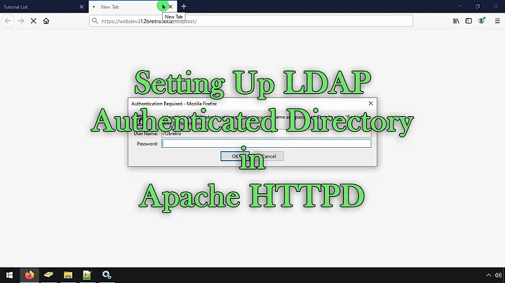 Setting Up LDAP Authenticated Directory in Apache HTTPD