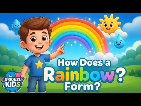 How Does a Rainbow Form? 🌈✨ | Light & Color Science for Kids | Curiously Kids
