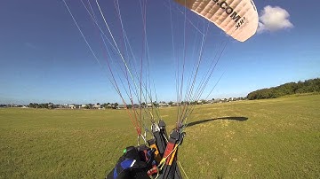 High Wind No Step Paramotor Takeoff