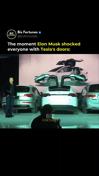 The Moment Elon Musk Shocked Everyone With Tesla's Doors 😮