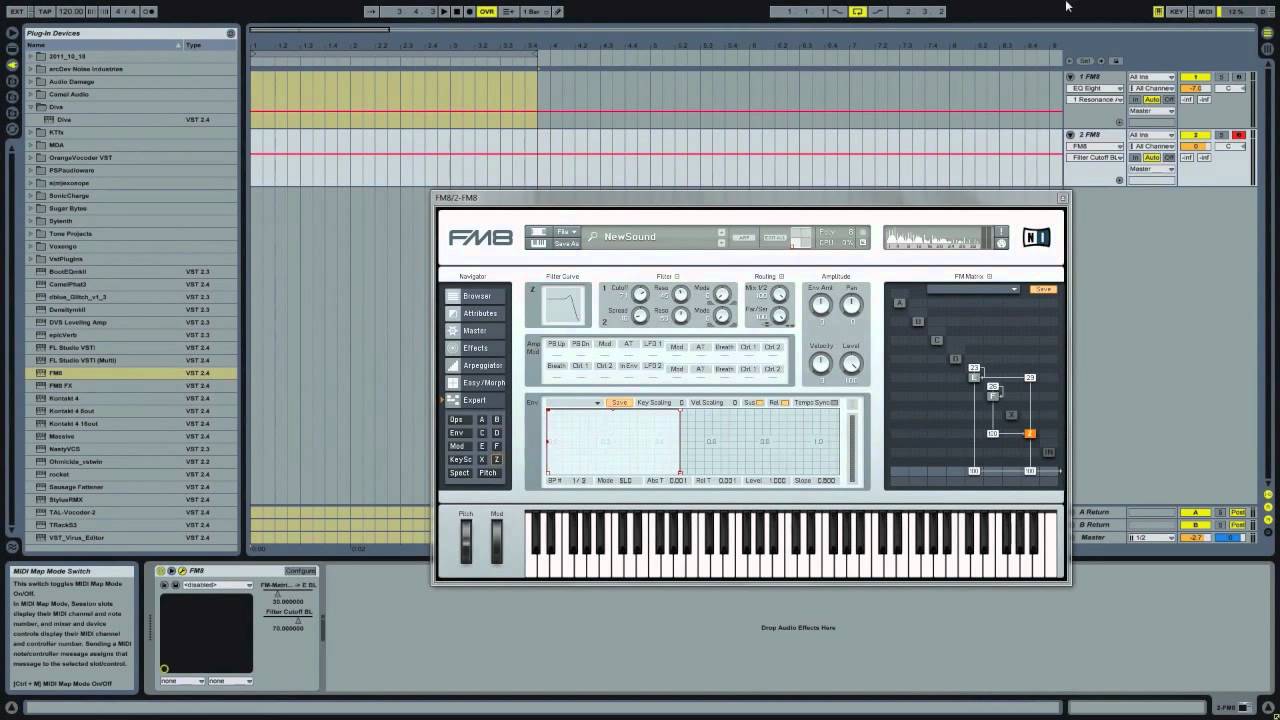 Ableton Live - Create A Dubstep Bass Using FM8 - With 5Pin Media's Dan ...