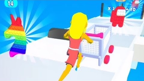 Pop it run 3D gameplay walkthrough | Android, ios mobile | all levels, New update #shorts games 😱😱