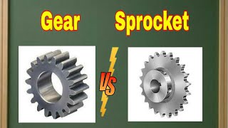 Differences between Gear and Sprocket @MechanicalEngineering4u