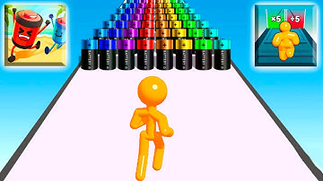 Snake Run, ASMR, Satisfying Mobile GamePlay Walkthrough 999 level evolutoin Sandwich Runner