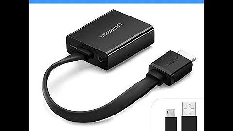UGREEN HDMI to VGA  Converter with Audio and additional Power supply Optional.