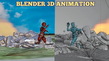 Meteor Shower in Planet l Blender 3D Animation Making video l #blender3danimation #blendervfx