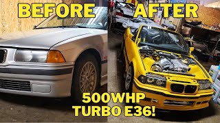 Building a Turbo BMW E36 in 10 Minutes!