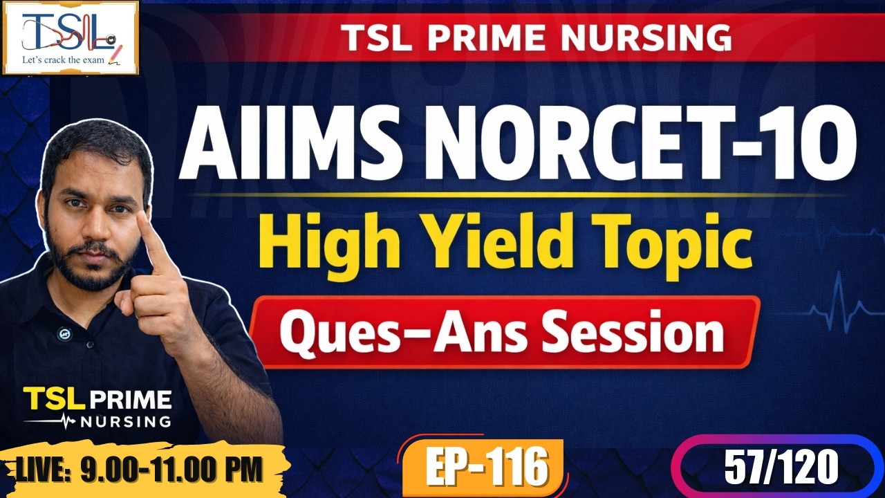 AIIMS NORCET-10 | High Yield Topic Ques-Ans Session | Omega PDF | Most Expected MCQ Ep.116
