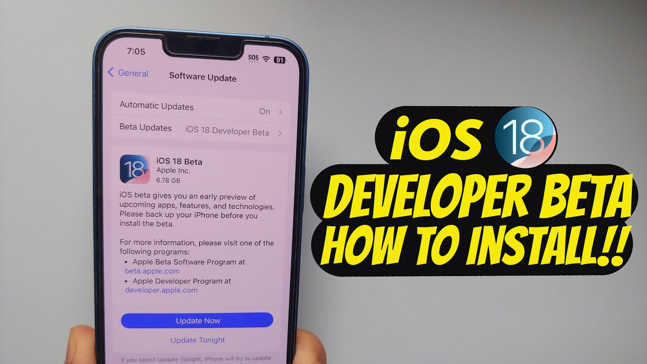 How To Install iOS 18 Beta (Developer) on iPhone (FREE, No Computer ...