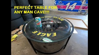How to assemble the NASCAR tire Ikea coffee table
