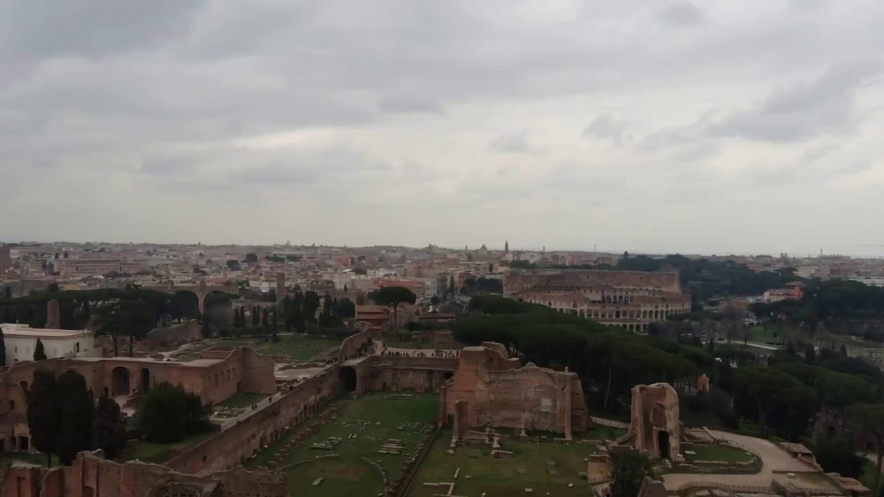 Flying a drone over the Colosseum in Rome - YouTube