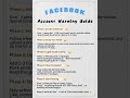 Facebook Account Warm-Up: Step-by-Step Guide #facebook