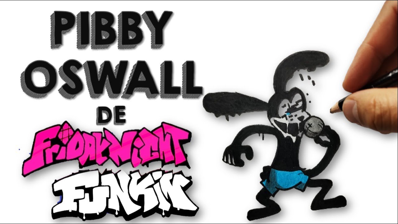 Cómo DIBUJAR a PIBBY OSWALD de FRIDAY NIGHT FUNKIN PIBBY How to DRAW