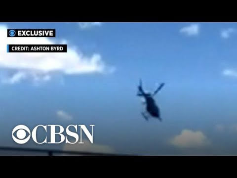 Video shows moment helicopter crashes into NYC's Hudson River