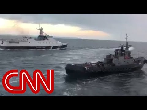 Ukraine says Russia opened fire on its naval vessels