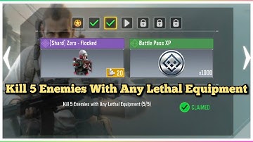 Call Of Duty Mobile Kill 5 Enemies With Any Lethal Equipment Task Complete