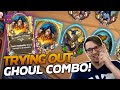 WE TRIED THE GHOUL COMBO!  IT'S BROKEN! | Hearthstone Battlegrounds | Savjz