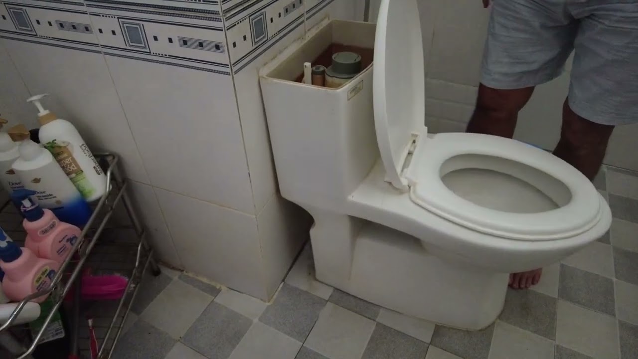 Đi kiểm tra bồn cầu không dội nước được