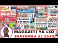Magazeti Ya Leo Septemba 21 2025 Ijumapili Magazeti Ya Michezo Leo Asubuhi Jumapili Yanga