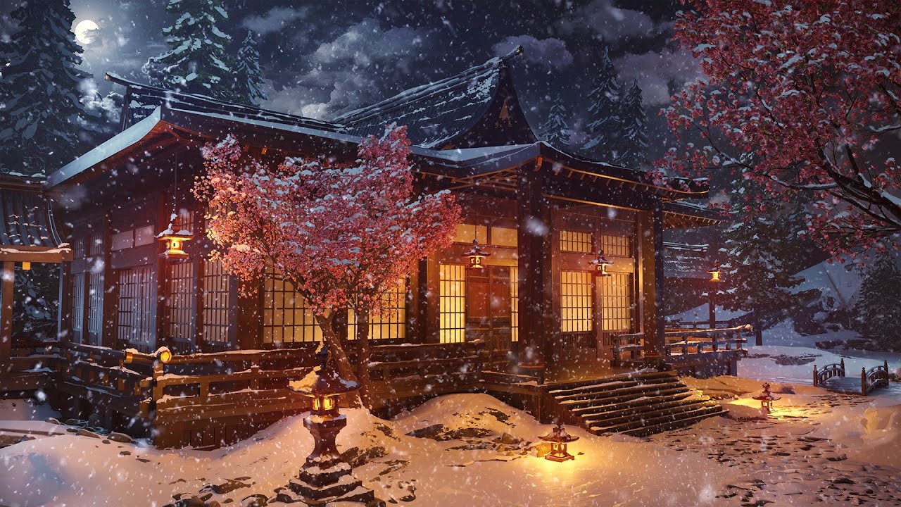 237 Japanese Background Winter free Download - MyWeb