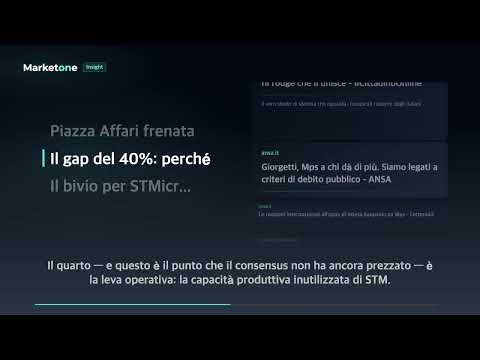 Video STMicroelectronics BofA target 86 | rialzo 2,5% con gap del 40%?