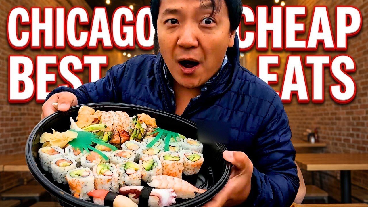 $1 Sushi! Top 10 BEST CHEAP EATS in Greater Chicago