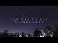 Geminid Meteor Shower 2020 in Real-Time 4K