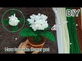 Diy flowers  how to make flower pot with pipe cleaner  chenille stems  fairy am studio diy
