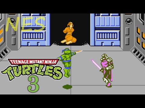 Teenage Mutant Ninja Turtles 3 (NES Dendy 8bit) - Full Walkthrough Longplay no commentary