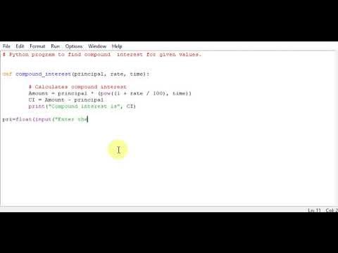 How to Calculate Compound Interest in Python - YouTube